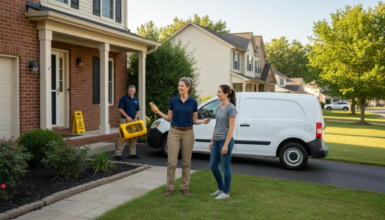Residential water damage restoration in Young, AZ